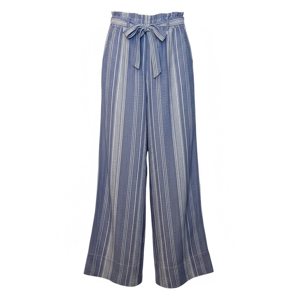 Kohl's White and Blue Linen Pants - Picture 5 of 10